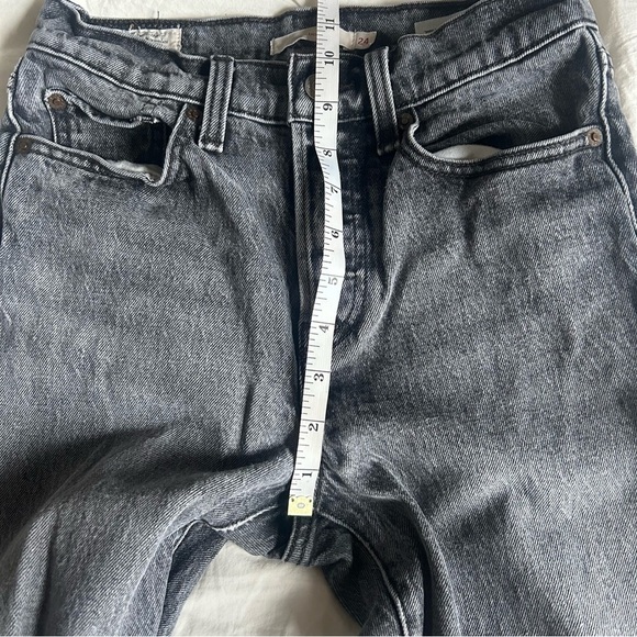Levi’s Women’s Wedgie Jeans Worn Black Size 24 - Picture 11 of 12